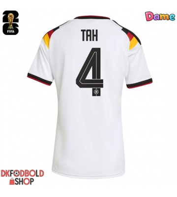 Tyskland Jonathan Tah #4 Hjemmebanetrøje Dame VM 2026 Kort ærmer